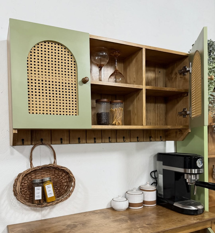 کافی بار همراه شلف17 — میز کافی بار خانگی مدرن