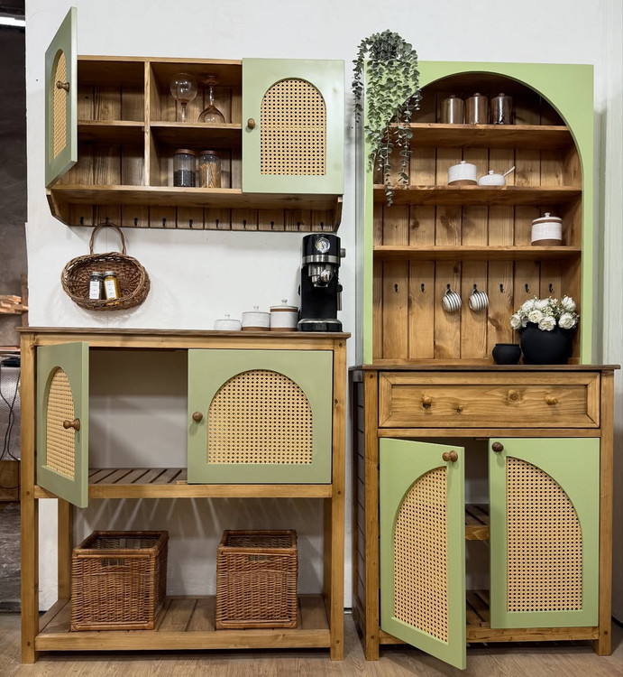 کافی بار همراه شلف17 — میز کافی بار خانگی مدرن