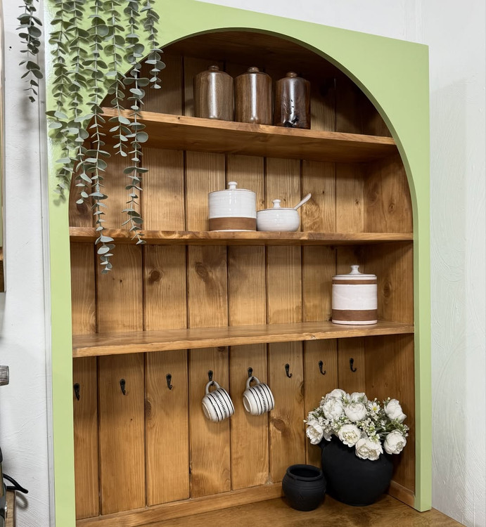 کافی بار همراه شلف17 — میز کافی بار خانگی مدرن