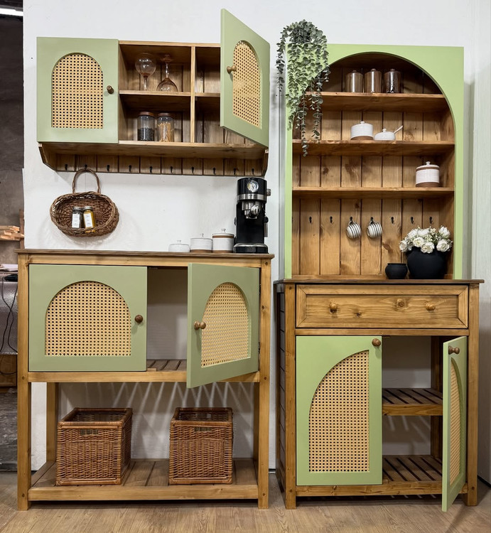 کافی بار همراه شلف17 — میز کافی بار خانگی مدرن