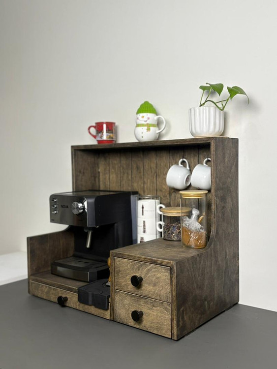 مینی کافی بار / مینی کافی بار چوبی گردویی