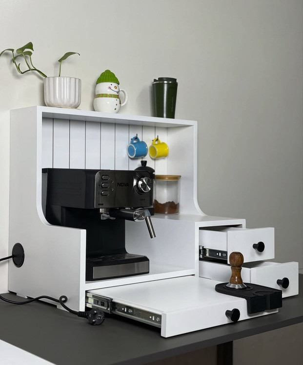 مینی کافی بار / مینی کافی بار چوبی سفید